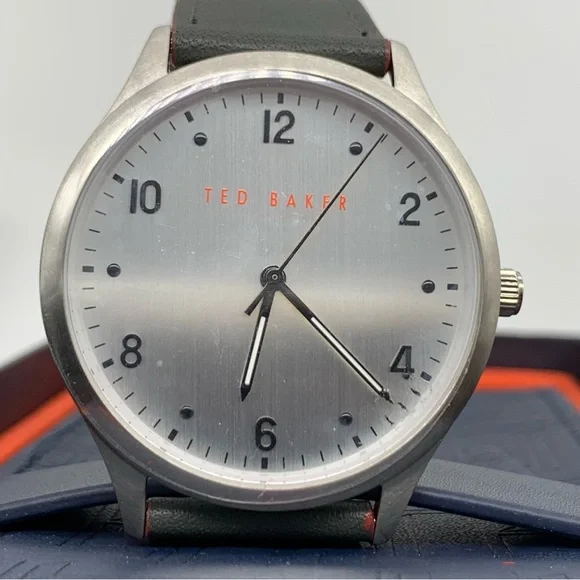 Ted Baker London BKPMHF908 Men’s Dress Watch in Black Leather Strap - Picture 7 of 14